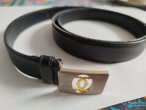 Cartier cintura pelle nera - cintura, in