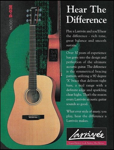 Pubblicità chitarra acustica