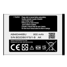 BATTERIA AB463446BU PER SAMSUNG GALAXY GT S5150 C3520 C3590 C3750 S3310 800 mAh