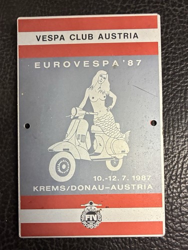 Vespa badge placca eurovespa - vespa,
