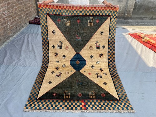 Tappeto antico avorio - , gabbeh