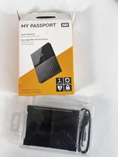 WD My Passport 1TB disco rigido esterno portatile USB 3.0 nero archiviazione di backup