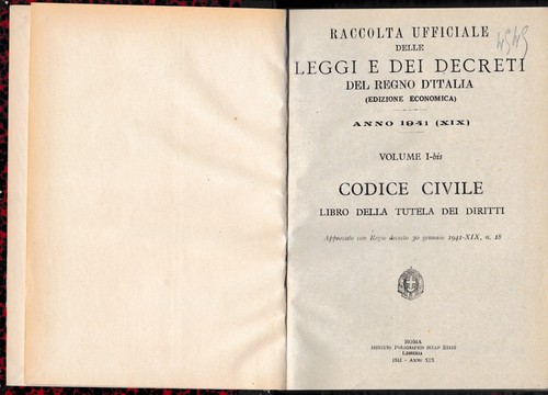 Raccolta ufficiale delle - , leggi