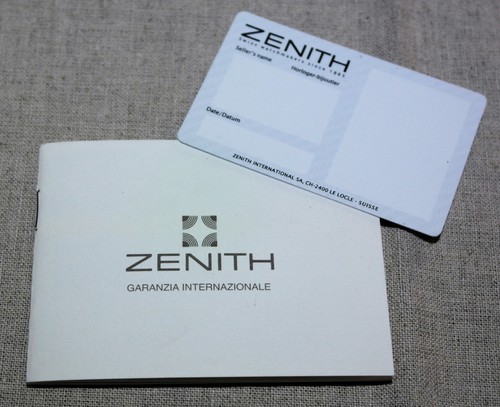 Zenith vintage kit warranty