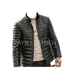 Giubbotto uomo puffer pelle - giubbotto,