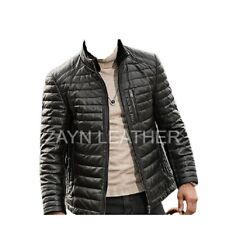 Giubbotto Uomo Puffer Pelle