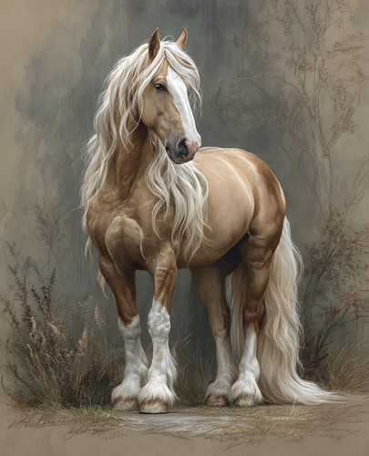 Palomino cavallo elegante - in,