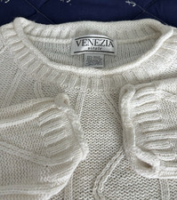 Maglione tunica donna Venezia Vitale 18/20 panna pescatore
