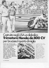 advertising Pubblicità  MOTO HONDA TRIMOTORE 800 CV 75-MAXIMOTO MOTOSPORTVINTAGE