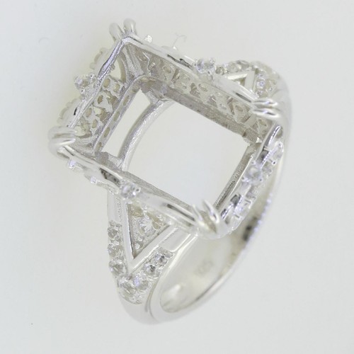 Anello semi montaggio - , argento