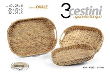 Set cestini giac - 3, ovale