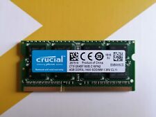 MODULO RAM CRUCIAL  DDR3 RAM DA 4 GB DDR3L- 1600 SODIMM   1.35V.  CL 11