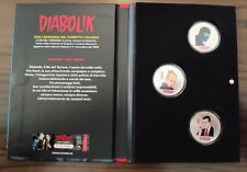 ITALIA 2023 FUMETTI DIABOLIK EVA KANT GINKO TRITTICO 3 MONETA 5 EURO ARGENTO