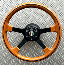 Vecchio volante vintage legno per automobili Alfa Romeo d’epoca diametro cm.37,5