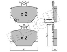 PASTIGLIE FRENO ANTERIORE