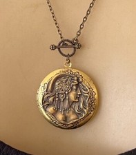 Mucha Locket Necklace Large