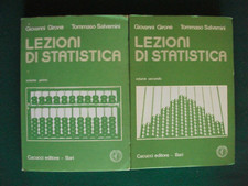 Girone Salvemini LEZIONI DI STATISTICA Cacucci editore 2 volumi