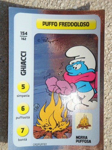 Carta puffi puffo freddoloso - carta,
