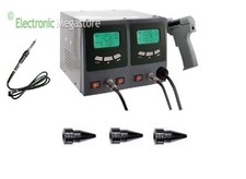 STAZIONE DIGITALE SALDANTE STILO E DISSALDANTE PISTOLA PROFESSIONALE 3 PUTNE INC