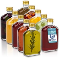 12 bottiglie piccole in vetro