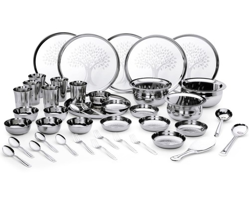 Set thali pranzo acciaio - da,