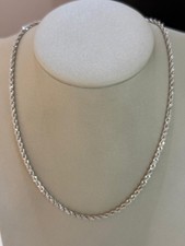 COLLANA ORO BIANCO 18 Kt 750%