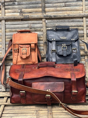 Borsone uomo pelle - 24", vintage