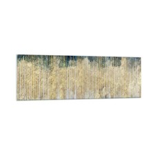 Quadro su Vetro 160x50cm Pezzo Art Deco Contemporaneo Stampe Moderni Murale
