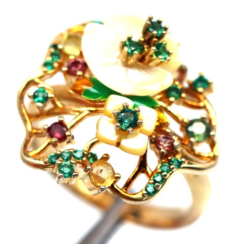 Anello argento 925 giallo - anello,