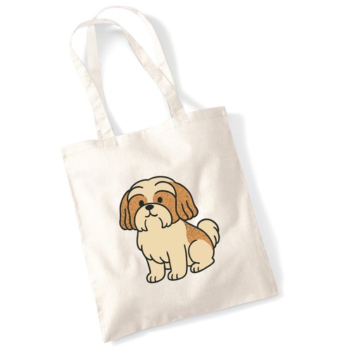 Sacchetto iuta shih tzu - sacchetto,