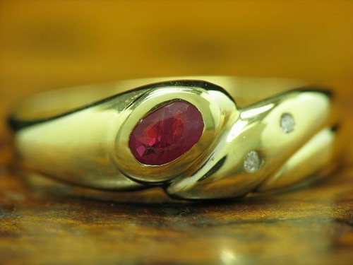 Anello oro giallo 585 14kt - anello,