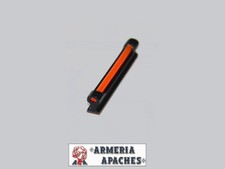 MIRINO ALTO MM 10 LUNGO MM 50 IN ALLUMINIO ROSSO IN FIBRA OTTICA FLUORESCENTE