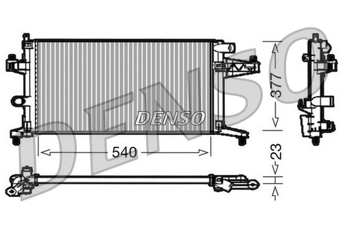 Radiatore acqua opel - combo, /