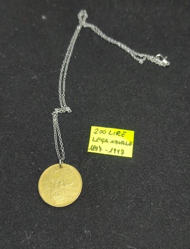 Collana con moneta 200 - moneta, lire