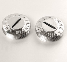 2x TAPPI PARAPOLVERE PEDIVELLE GIPIEMME BIANCHI NOS DUST COVER CRANKSET NUOVI