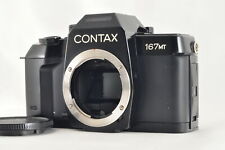 Casi Mint Contax 167 MT 35mm SLR Película Cámara Negro Cuerpo De Japón #1080
