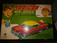 Vintage Masudaya Latta Piastra Auto Giocattolo Radicon Sedan Batteria Radio