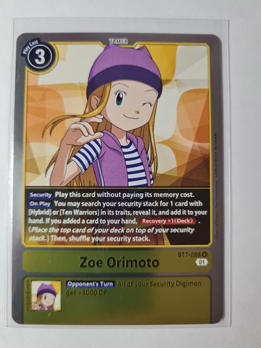 Digimon zoe orimoto bt7 - digimon,