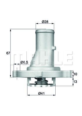 Termostato ti6887d per fiat - ti6887d,