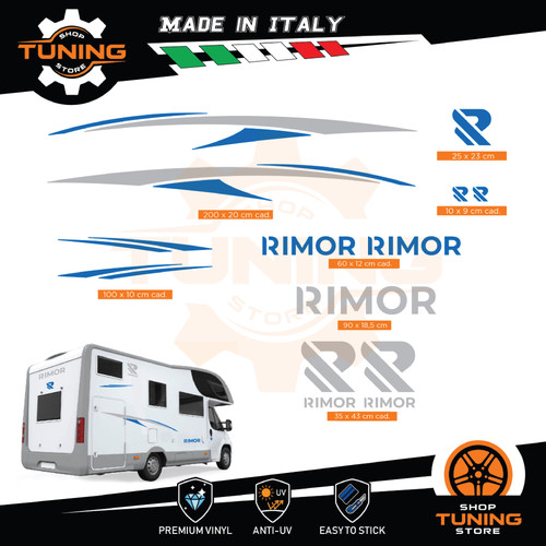 Kit adesivi camper rimor - adesivi,