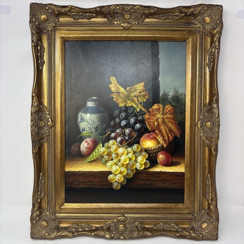 Dipinto olio tela - su, vintage