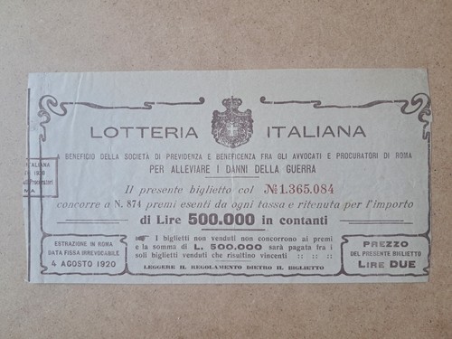 Biglietto lotteria italiana - lotteria,