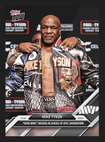 2024 topps now mike tyson - 2024, ⭐