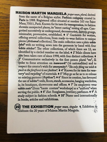 Maison martin margiela 20th - margiela,