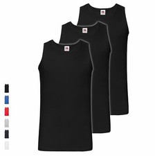 Confezione da 3 canottiere atletiche Fruit of the Loom Valueweight canottiera maglietta Axelshirt