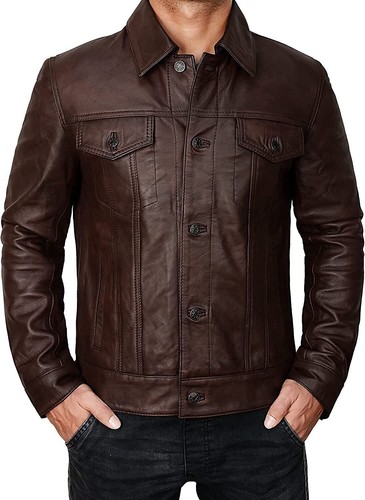 Giacca uomo vintage vera pelle - giacca,
