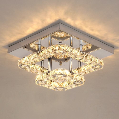 Plafoniera led cristallo - cristallo, 3