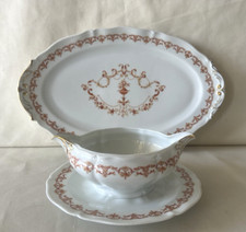 SVENDO Tutto !  Set - Salsiera + Vassoio Ancienne Fabrique Royale Limoges France