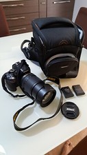 nikon d5200 + obiettivo 18-140, 2 batt, Cavalletto, Zaino Tracolla