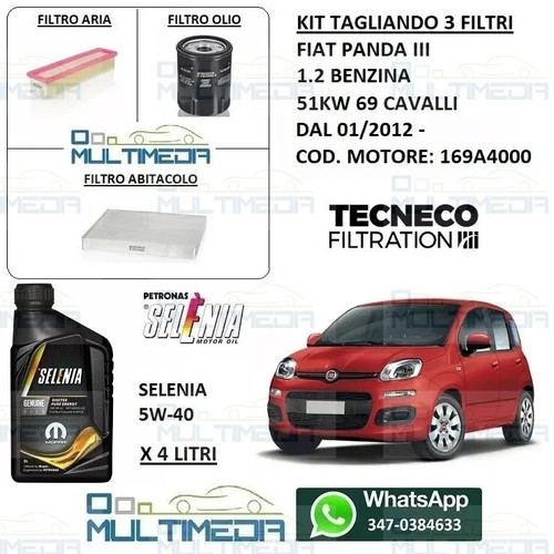 Kit tagliando filtri olio - 3,